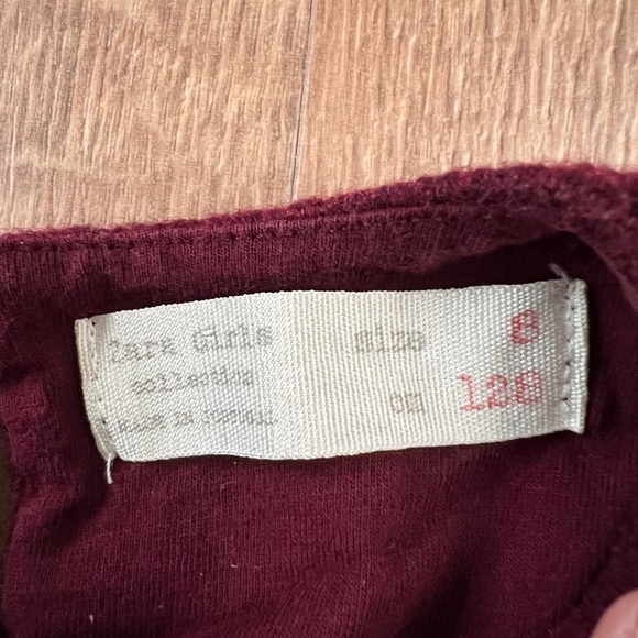 Zara Maroon Sweater Dress with Beads Sz S - Picture 4 of 8